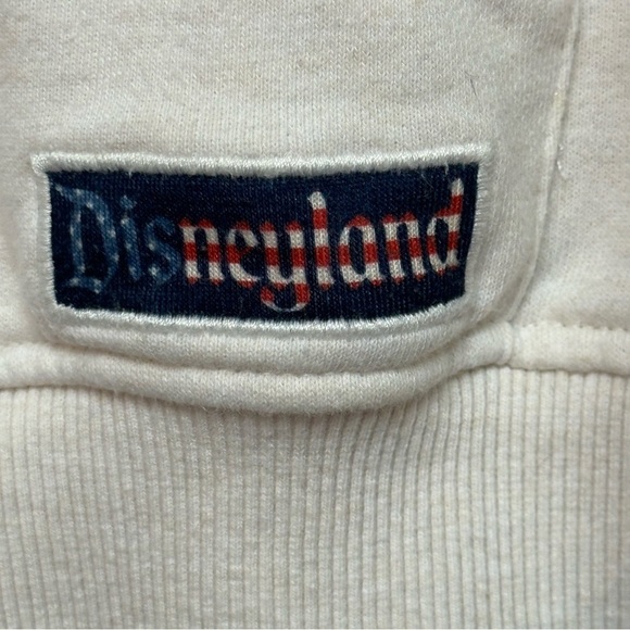 Disney Parks Mickey Mouse Stars Stripes Flag Men Pullover Sweatshirt 1/4 Zip 2XL - Picture 7 of 16